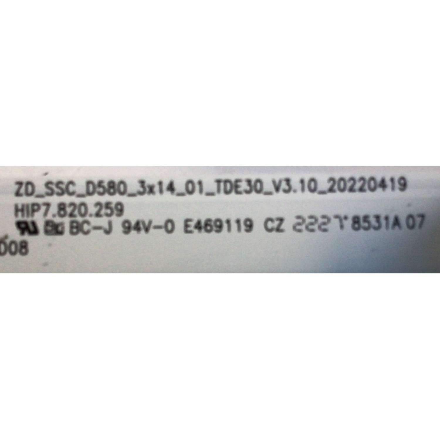 KIT DE LEDS PARA TV HISENSE ORIGINAL 3 PIEZAS / NUMERO DE PARTE SVH580A31 / 1279017 / HD580X1U93-L1 / 2022041901 / SVH580A31 / ZD_SSC_D580_3X14_01_TDE30_V3.10_20220419 / HIP7.820.259 / HD580X1U93-TAL5 / CV580U1-T01 REV:02 / MODELO 58R6E3 - Imagen 3